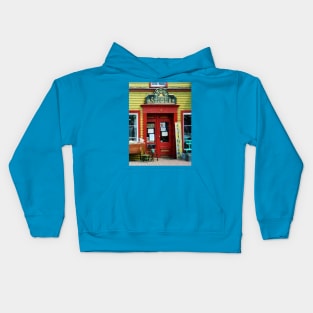 Frenchtown NJ - Antique Shop with Two Chairs Kids Hoodie